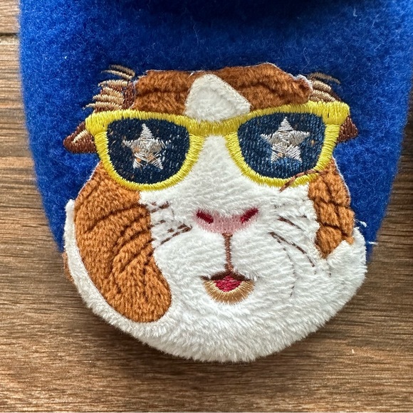 Mini Boden Felt Guinea Pig Slippers - Size 30 - Like New - Picture 2 of 4